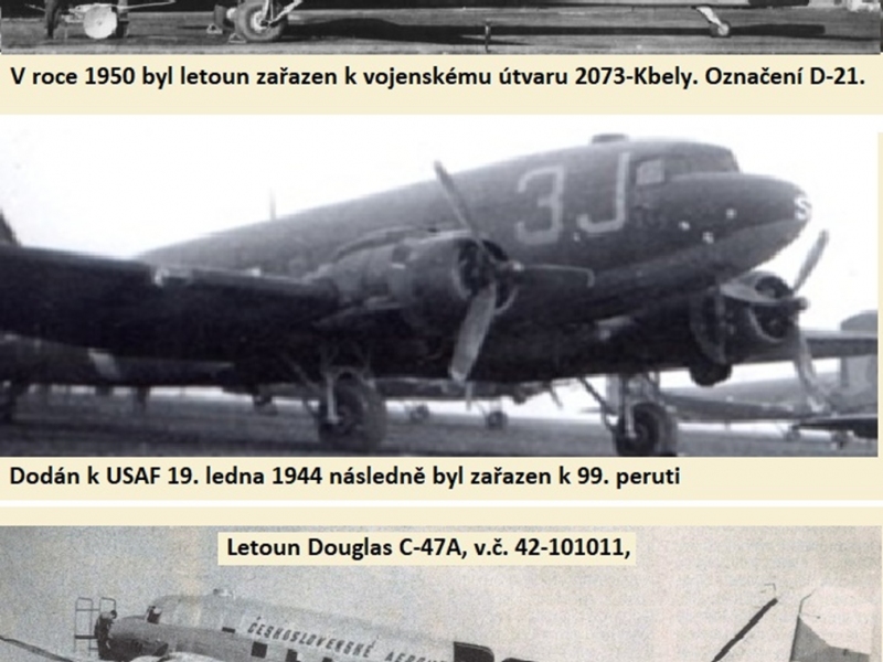 Tři podoby letounu DouglasC-47