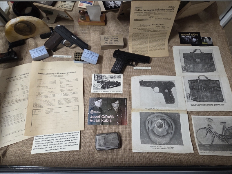 Expozice věnovaná Operaci Anthropoid